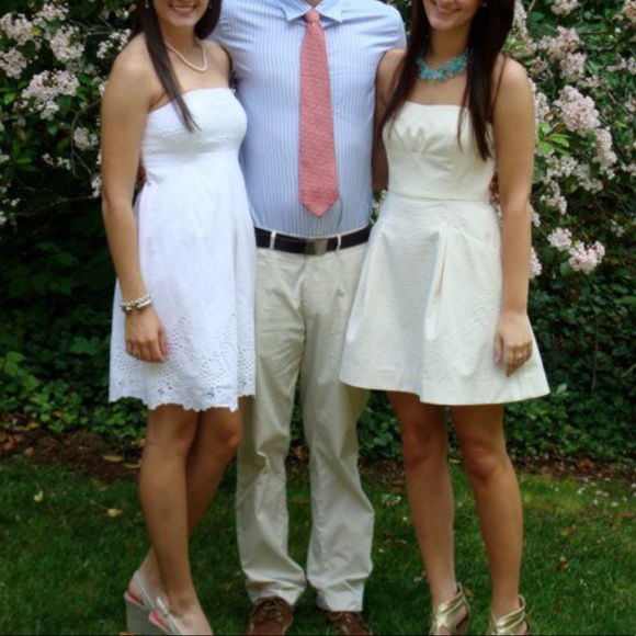 Lilly Pulitzer Seersucker Strapless Dress - Picture 3 of 4